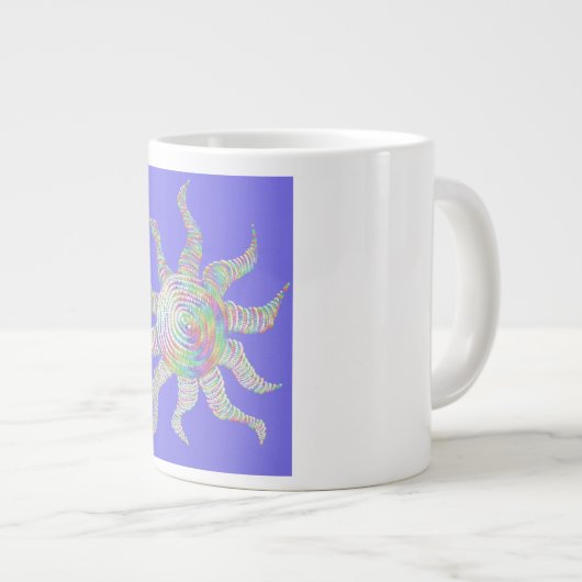 Colorful Rainbow Sun Grote Koffiekop (Voorkant rechts)