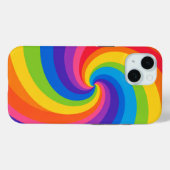 Colorful Rainbow Swirl Abstract Phone Case – Bold  (Achterkant (horizontaal))