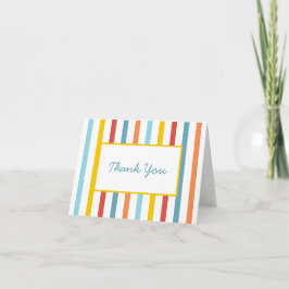 Colorful Rainbow Thank You Card Bedankkaart