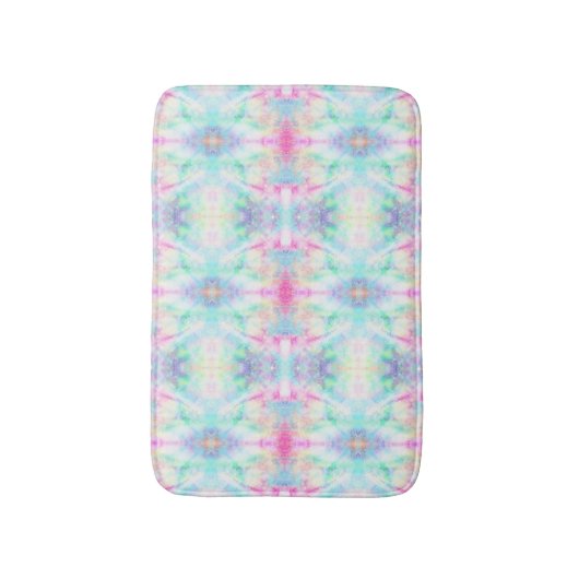 Colorful Rainbow Tribal Boho Tie Dye Badmat (Voorkant Verticaal)