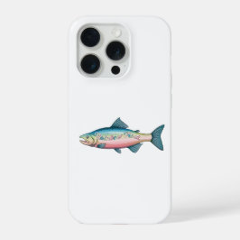 Colorful Rainbow Trout Fishing Gift iPhone 15 Pro Case