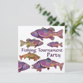 COLORFUL RAINBOW TROUT VISSEN TOURNATIONPARTIJ KAART (Staand voorkant)