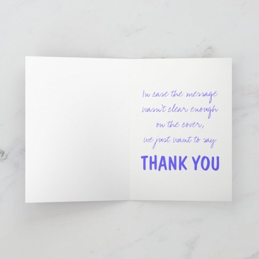 Colorful Rainbow Typografie Multilingual Bedankt (Binnen)