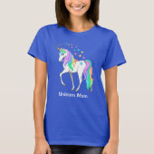 Colorful Rainbow Unicorn mama T-shirt (Voorkant)