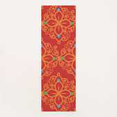 Colorful Rainbow Yoga mandala Pattern Yogamat (Voorkant)