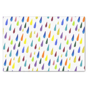 Colorful Rainy Day Patroon Tissuepapier