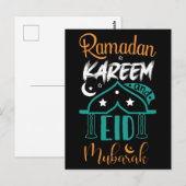 Colorful Ramadan Kareem Eid Mubarak Briefkaart (Voorkant / Achterkant)