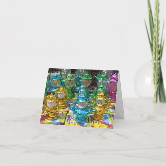Colorful Ramadan Lantern Note Card Kaart (Voorkant)