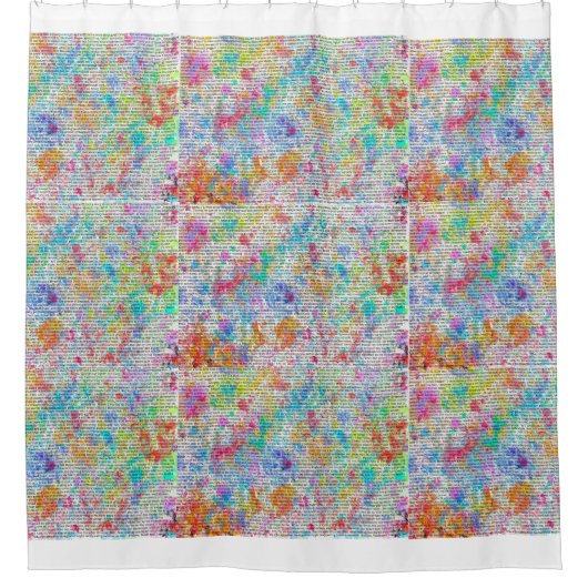 Colorful Ramblings, het douchegordijn (Voorkant)