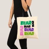 Colorful Rawr Bag Tote Bag (Voorkant (product))