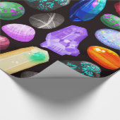 Colorful Realistic Rock en Crystal Pattern Cadeaupapier (Hoek)
