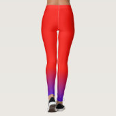Colorful Red And Bluo Leggings  (Achterkant)