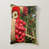 Colorful Red Apple Harvest Accent Kussen (Achterkant (Verticaal))