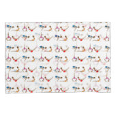 Colorful Red Blue Paars Yoga Poses Kussenslopen (Voorkant-Rechts)