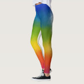 Colorful Red Blue Yellow Green Sjabloon Moderne Leggings (Links)
