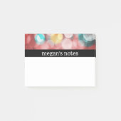 Colorful Red Bokeh Post-it® Notes (Voorkant)