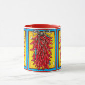 Colorful Red Chili Ristra Southwest Mok Lizard (Midden)