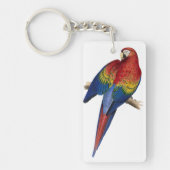 Colorful Red en Yellow Macaw Sleutelhanger (Voorkant)