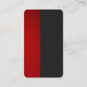 Colorful Red Gray Rond-kaart voor bedrijfsprofiel Visitekaartje (Achterkant)