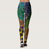 Colorful Red Heart Mosaic Leggings (Achterkant)