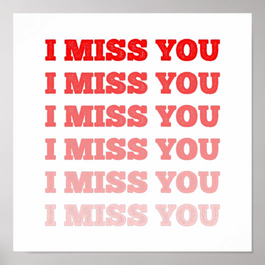 Colorful Red Herhaalde ik mis je. Poster (Voorkant)