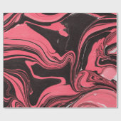 Colorful red marble ink paper textures on white ba cadeaupapier (Vlak)