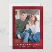 Colorful Red Pset Print voor Kerstmis Feestdagenkaart (Voorkant)