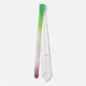 Colorful Red Yellow Green Paars Pink Abstracte Art Stropdas (Achterkant)