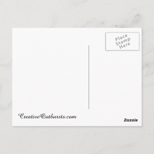 Colorful Reflection Briefkaart (Achterkant)