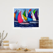 Colorful Regatta Poster (Keuken)