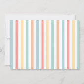 Colorful regenboogbrunch-uitnodiging voor baby (Achterkant)