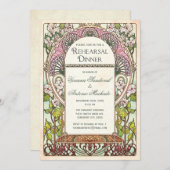 Colorful  Rehearsal Dinner Invitations Kaart (Voorkant / Achterkant)