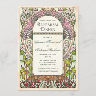 Colorful  Rehearsal Dinner Invitations Kaart