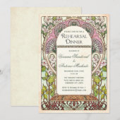 Colorful  Rehearsal Dinner Invitations Kaart (Voorkant / Achterkant)