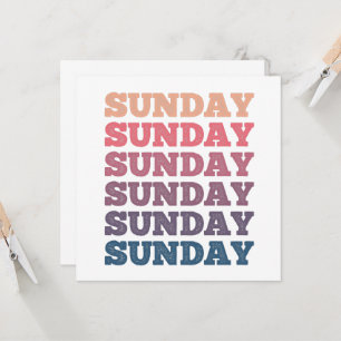 Colorful Repeeeated Sunday Sunday Sunday Sunday Kaart