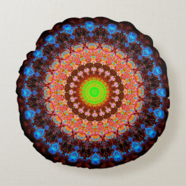 Colorful Repetitive Mandala Art Rond Kussen