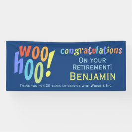 Colorful Retirement Gefeliciteerd Spandoek