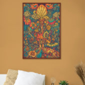 Colorful Retro 70s Psychedelic AI Art Poster