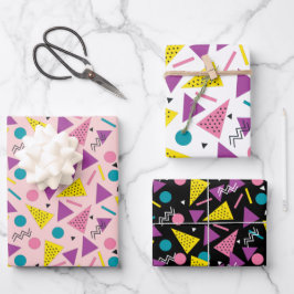 Colorful Retro 80's Inpakpapier Vel