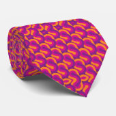 Colorful Retro Abstract Psychedelic Stropdas (Opgerold)