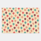 Colorful Retro Balloons Patroon Inpakpapier Vel (Voorkant)