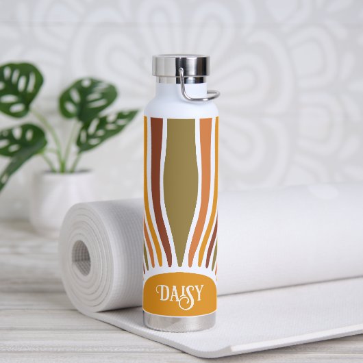 Colorful Retro Boho  Sunrise Waterfles (Yoga)