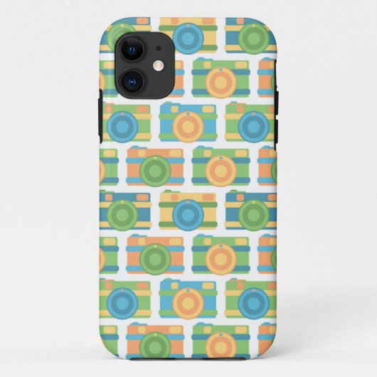 "Colorful Retro Cameras" iPhone 5/5S Hoesje (Achterkant)