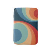 Colorful retro cirkels design badmat (Voorkant Verticaal)