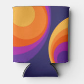 Colorful retro cirkels design blikjeskoeler (Voorkant)