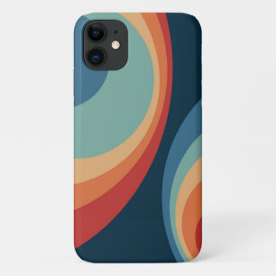 Colorful retro cirkels design Case-Mate iPhone case
