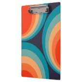 Colorful retro cirkels design klembord (Links)