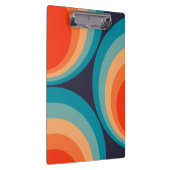 Colorful retro cirkels design klembord (Rechts)