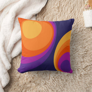 Colorful retro cirkels design kussen