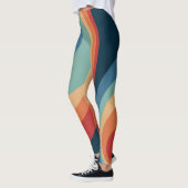 Colorful retro cirkels design leggings (Links)